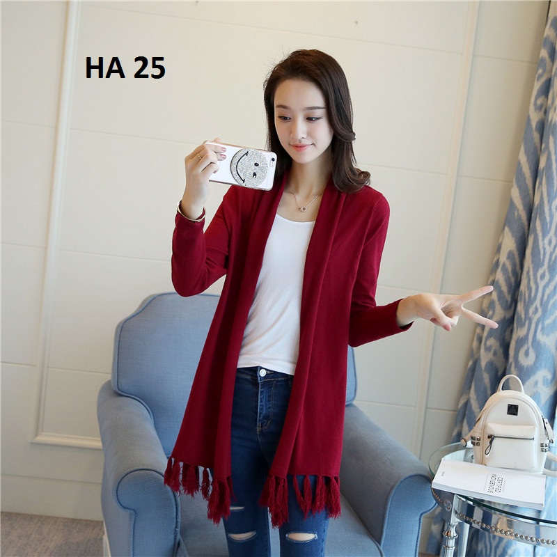 Áo cardigan nữ dáng dài HA 25