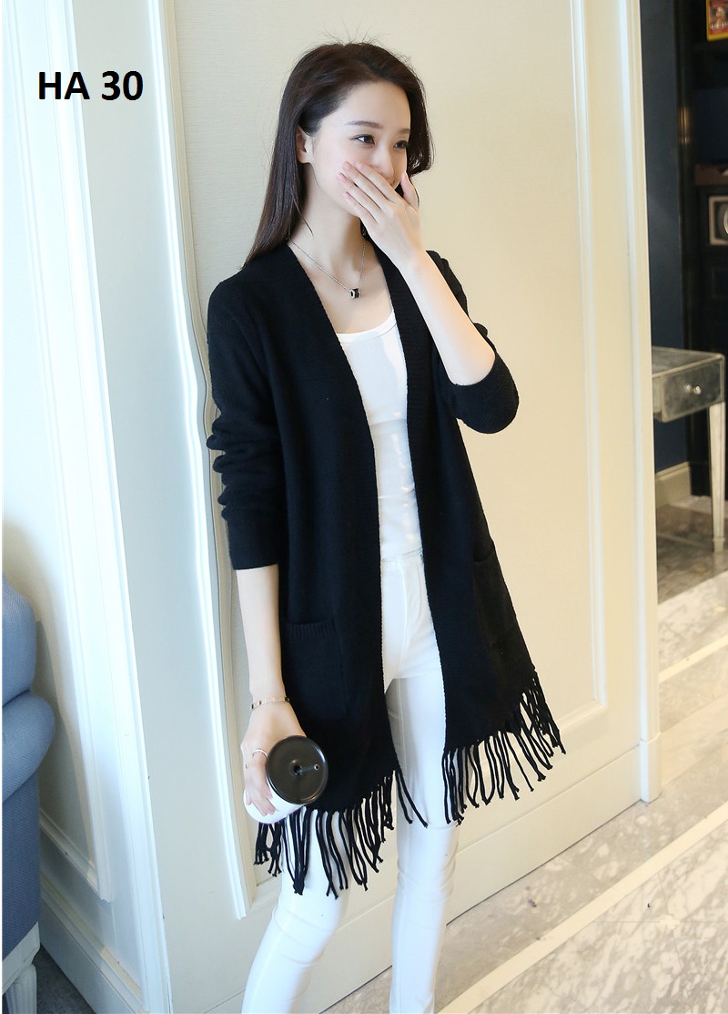 Áo cardigan nữ dáng dài HA 30