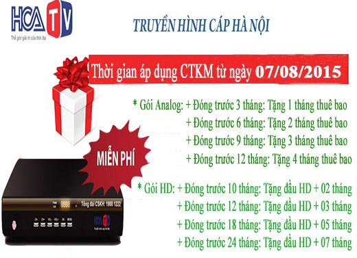 Khuyến mại hấp dẫn tháng 9/2015 của truyền hình cáp Hà Nội Khuyến mại hấp dẫn tháng 9/2015 của truyền hình cáp Hà Nội