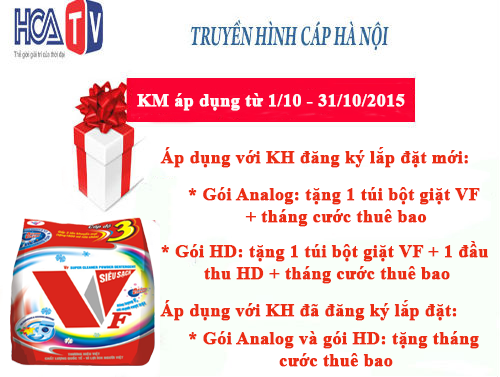 Tưng bừng khuyến mại nhân dịp 20/10 của truyền hình cáp Hà Nội Tưng bừng khuyến mại nhân dịp 20/10 của truyền hình cáp Hà Nội