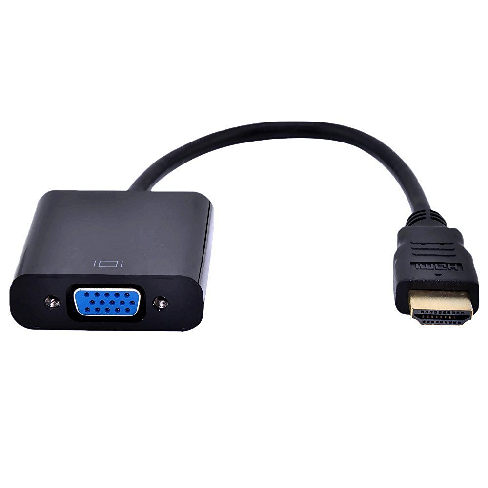 HDMI Input to VGA Adapter Converter For PC Laptop NoteBook HD DVD