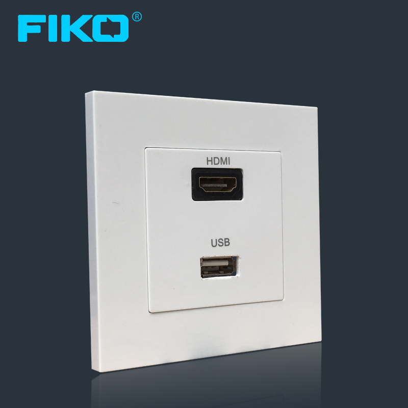Bộ ổ cắm đa năng HDMI và USB - Âm tường - FiKo Bộ ổ cắm đa năng HDMI và USB - Âm tường - FiKo