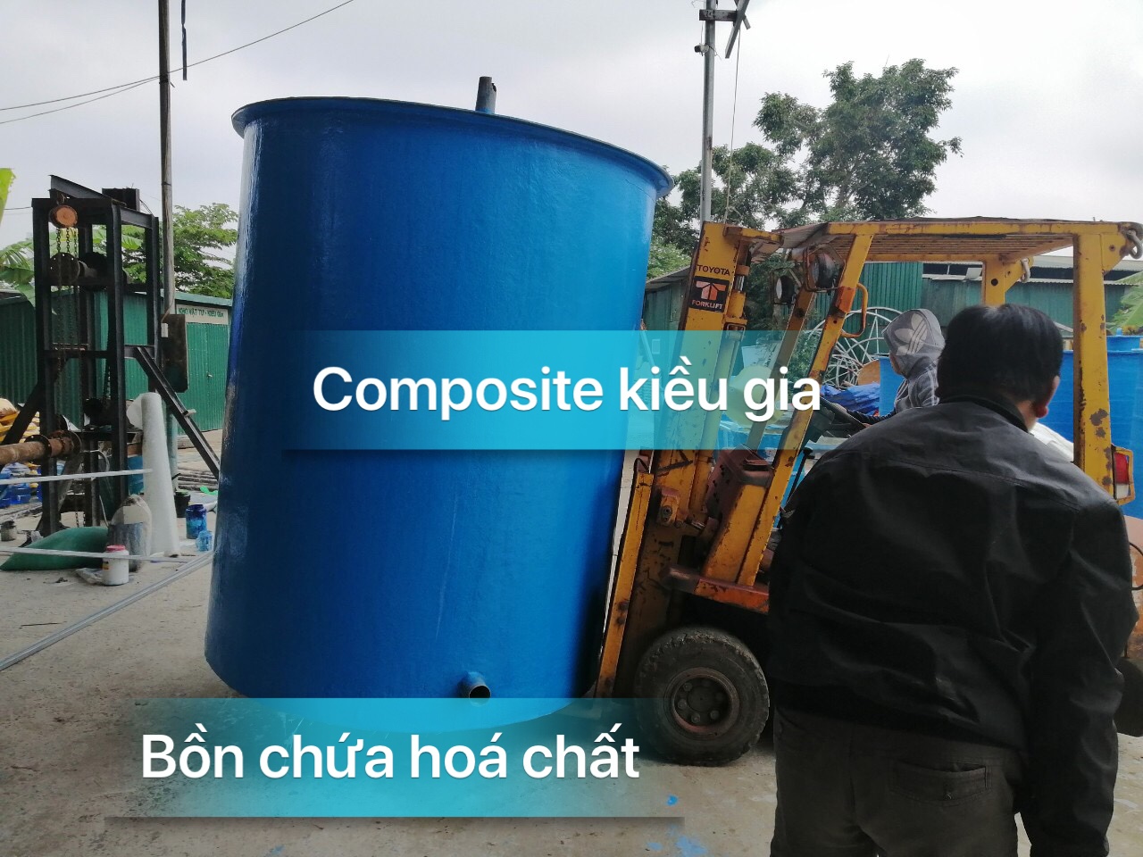 bồn chứa hóa chất 4m3