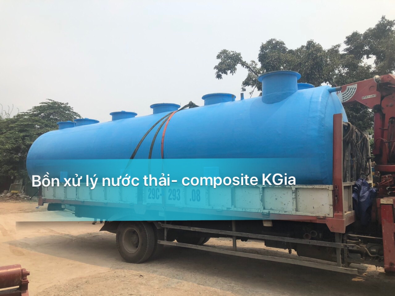 sản xuất bồn xử lý nước thải frp- đk 2000*7000mm