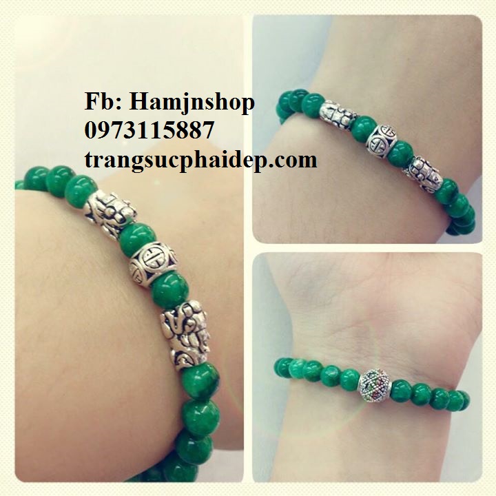 Vòng tay đá phong thủy gắn Tỳ hưu - Xu hướng thời trang mới của giới trẻ 2015 Vòng tay đá phong thủy gắn Tỳ hưu - Xu hướng thời trang mới của giới trẻ 2015