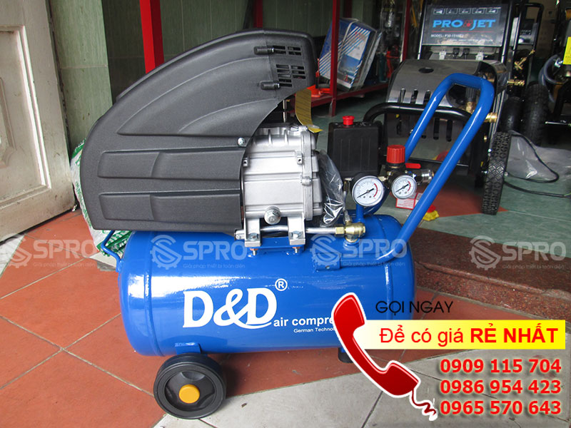 Máy nén khí mini D&D RAC1524A 2 HP - Dung tích 24L giá rẻ