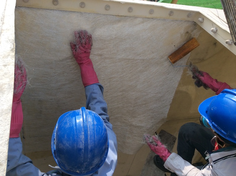 Thi công bọc phủ composite kháng hoá chất, bọc lót FRP chống ăn mòn, phủ composite chống thấm Thi công bọc phủ composite kháng hoá chất, bọc lót FRP chống ăn mòn, phủ composite chống thấm
