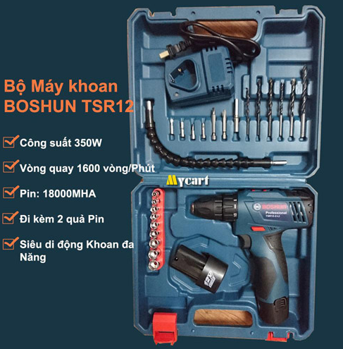 Máy Khoan Pin Sạc Boshun