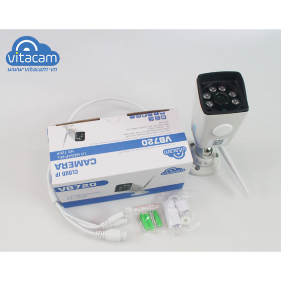 Vitacam VB720 – Camera IP Ngoài Trời 1.0Mpx 720P HD – Hỗ Trợ Thẻ Nhớ Ngoài