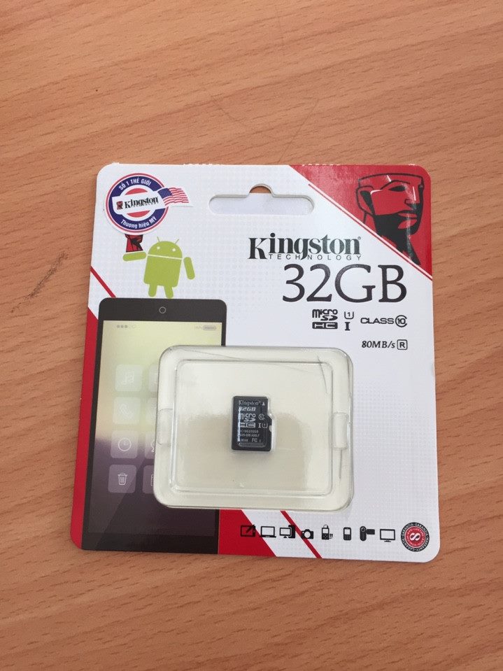 Thẻ Nhớ Micro SD Kingston 32GB  Class 10