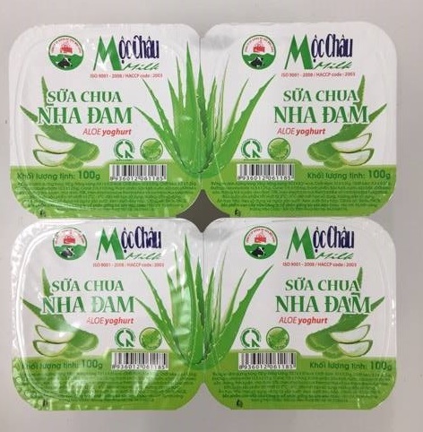 Sữa chua Nha Đam lốc 4 hộp x 100g