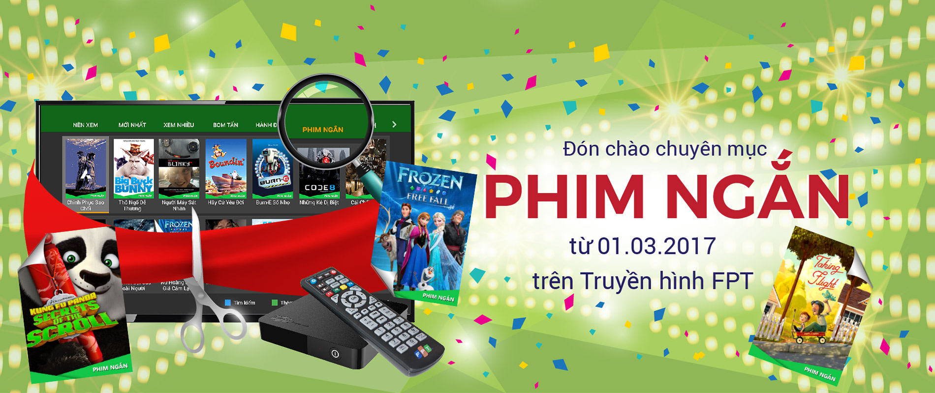Truyền hình FPT bổ sung mục Phim Ngắn hấp dẫn Truyền hình FPT bổ sung mục Phim Ngắn hấp dẫn