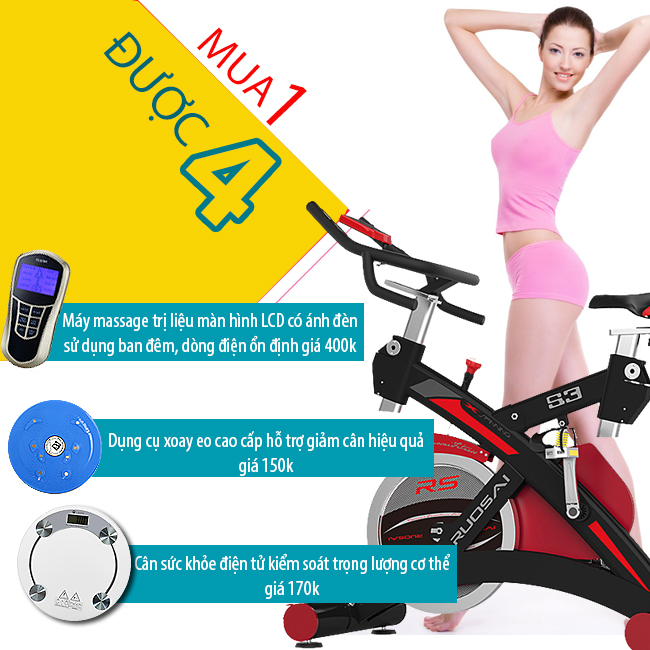 Xe đạp tập thể dục cho phòng Gym Ruosai S3