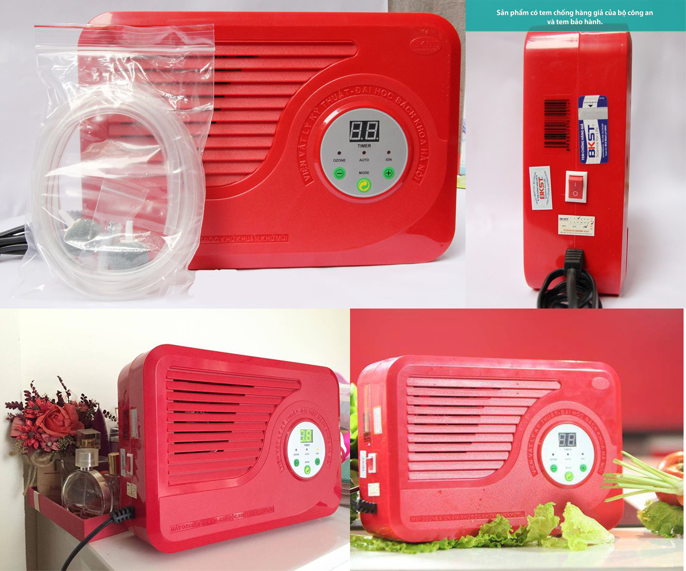 Bộ sản phầm đầy đủ của máy ozone BKST Bộ sản phầm đầy đủ của máy ozone BKST