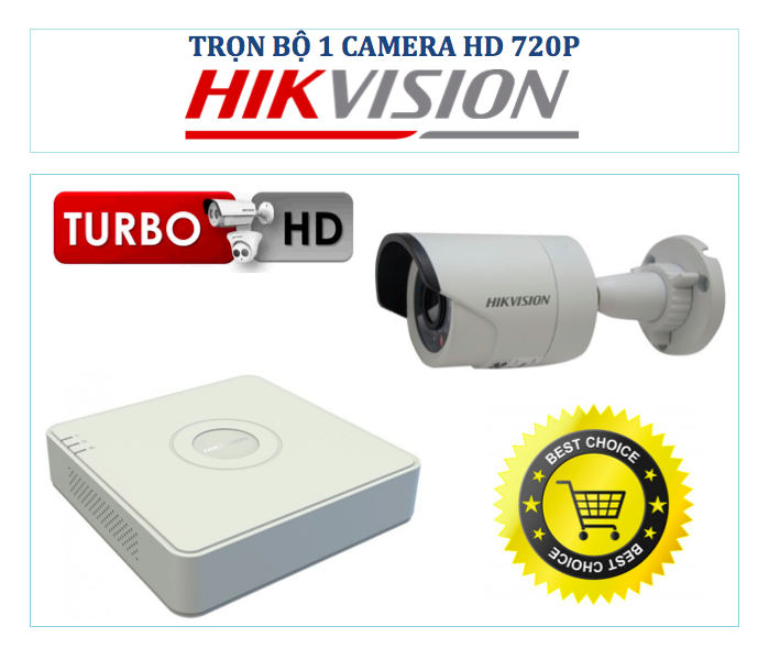 Trọn bộ camera HD TVI 1 Megapixel