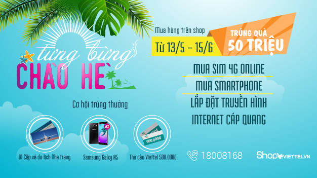 Hè 2017 vi vu Nha Trang cùng Viettel Shop Hè 2017 vi vu Nha Trang cùng Viettel Shop