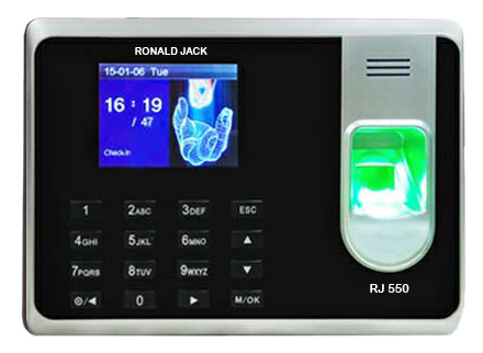 Máy chấm công vân tay RONALD JACK RJ550 Máy chấm công vân tay RONALD JACK RJ550
