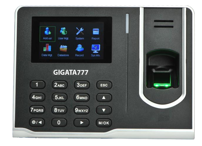 Máy chấm công vân tay GIGATA 777 Máy chấm công vân tay GIGATA 777