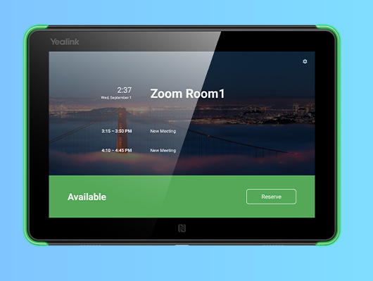Yealink RoomPanel for Zoom Rooms