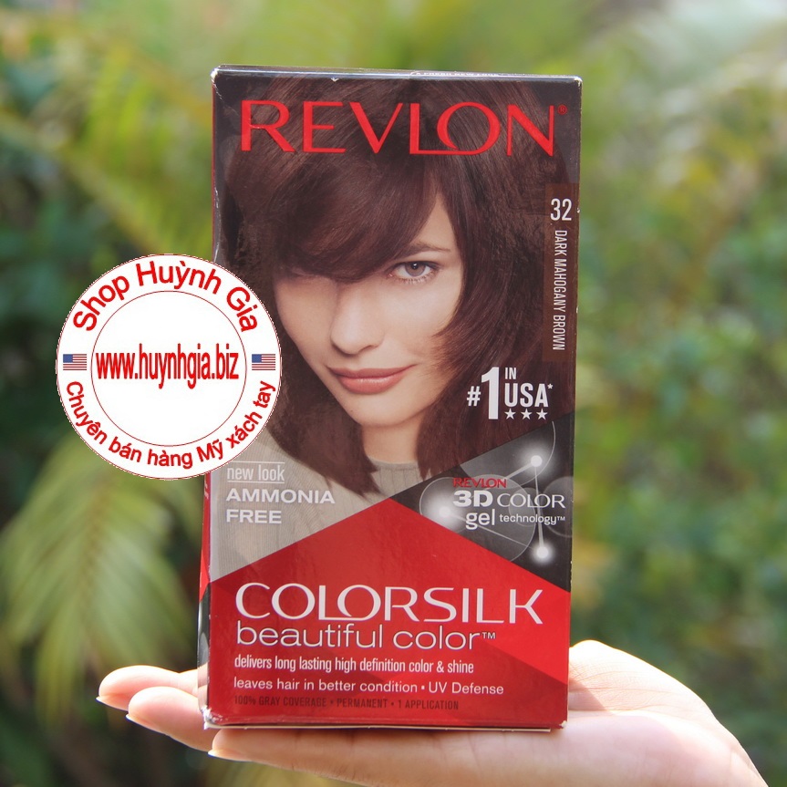 Thuốc nhuộm tóc Revlon ColorSilk 3D chính hãng hàng Mỹ xách tay