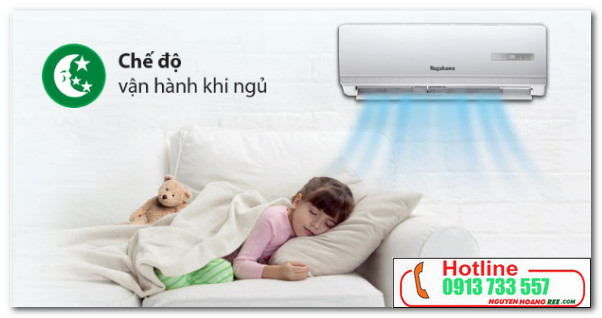 Máy lạnh Nagakawa NS - C12TL chế độ vận hành khi ngủ bảo vệ sức khỏe