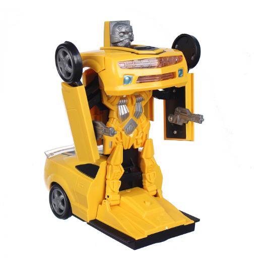 Đồ chơi xe ôtô biến hình robot 2 in 1 khi chạy có đèn và nhạc cho bé
