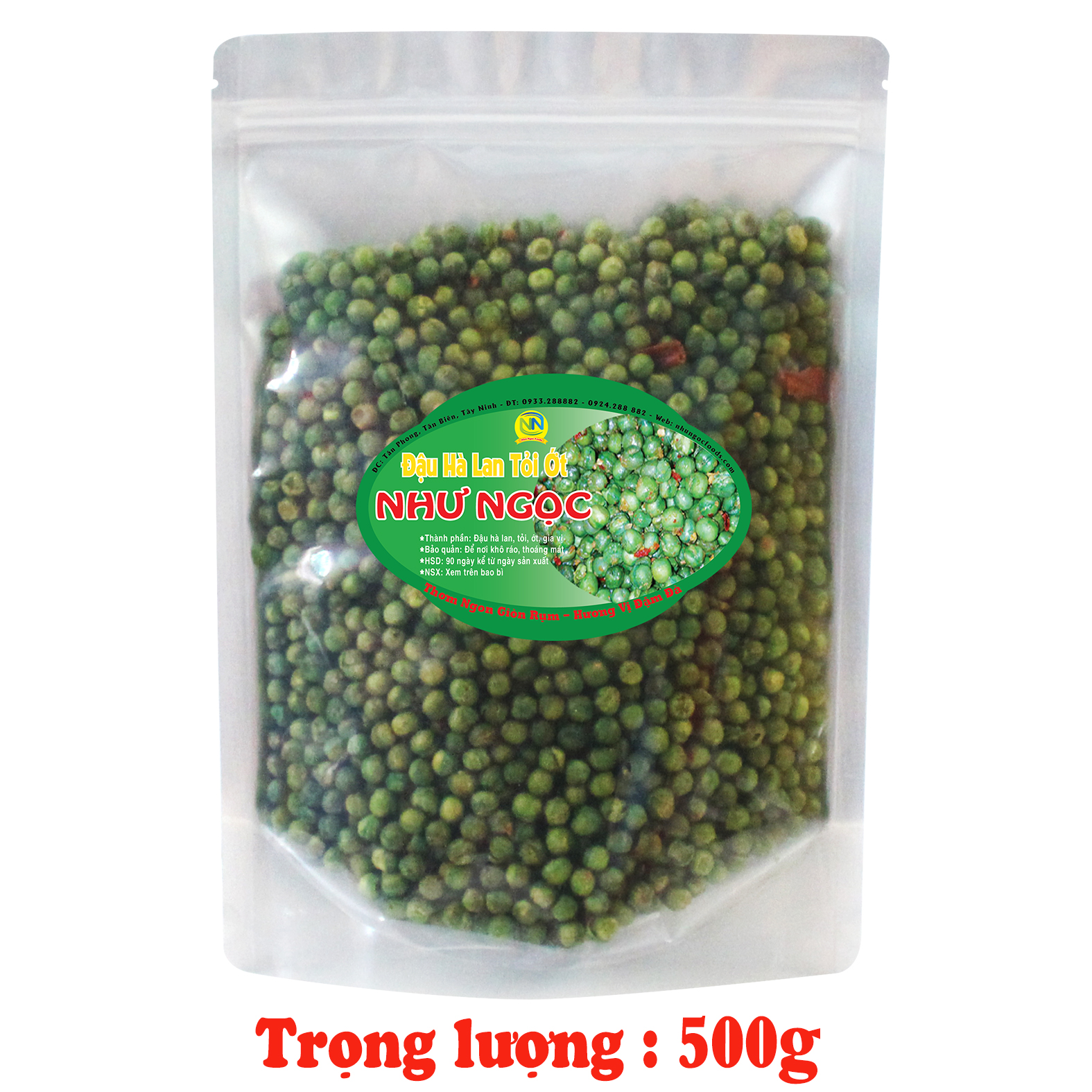 Đậu Hà Lan Tỏi Ớt Gói_500g