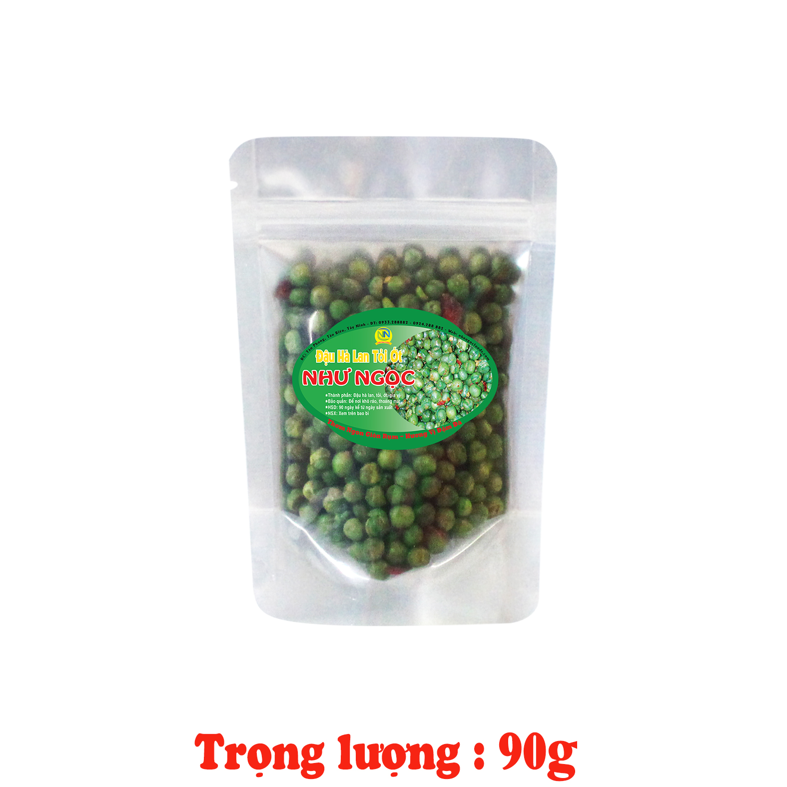 Đậu Hà Lan Tỏi Ớt Gói_90g