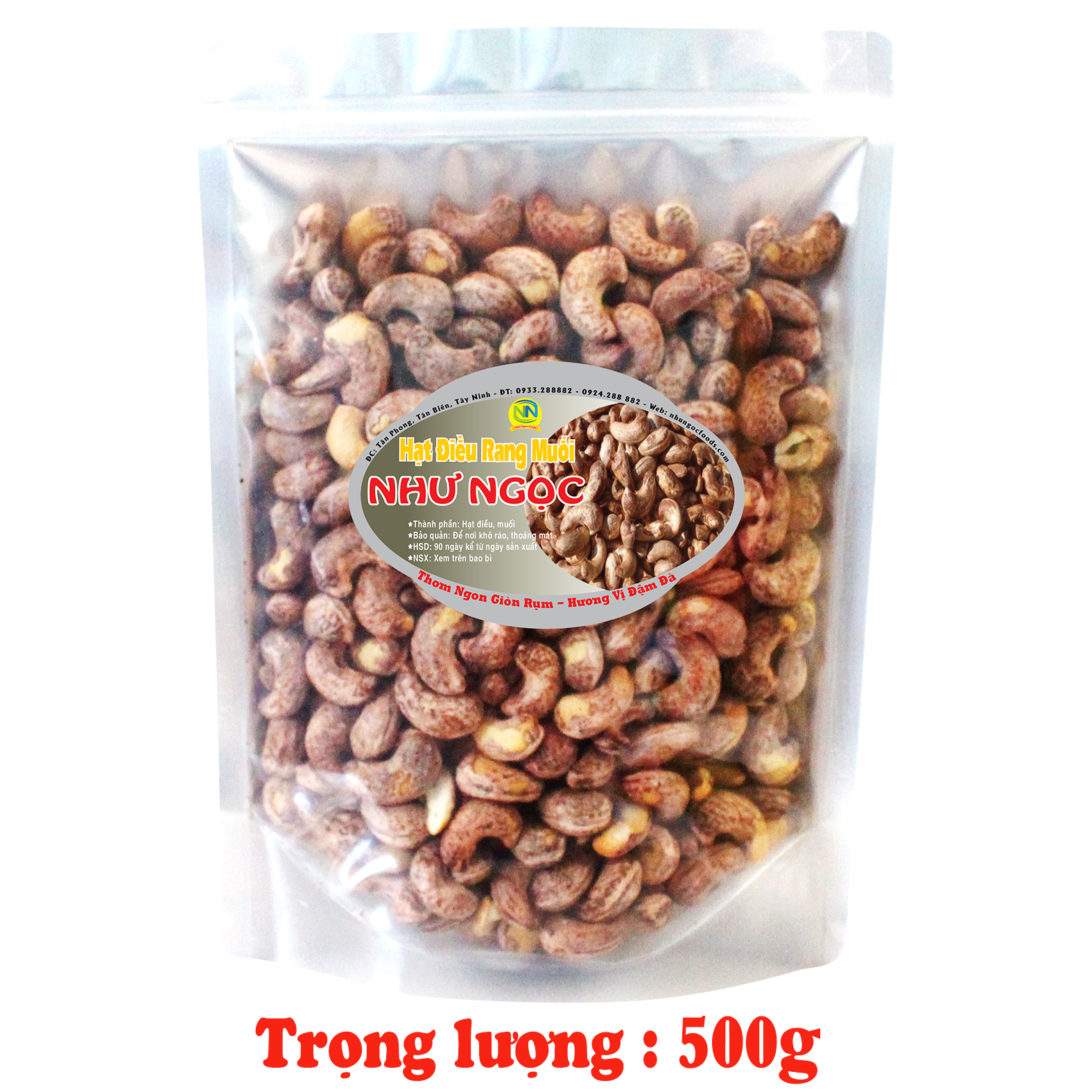 Hạt Điều Rang Muối Gói_500g