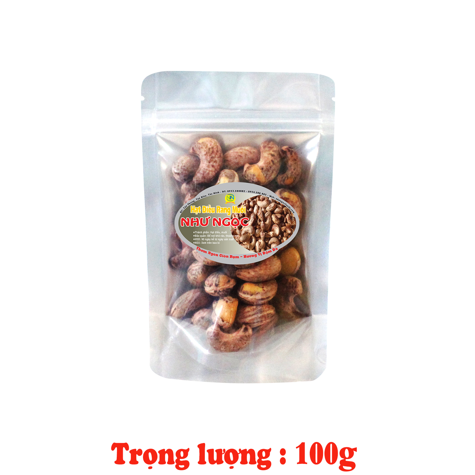 Hạt Điều Rang Muối Gói Nhỏ_100g