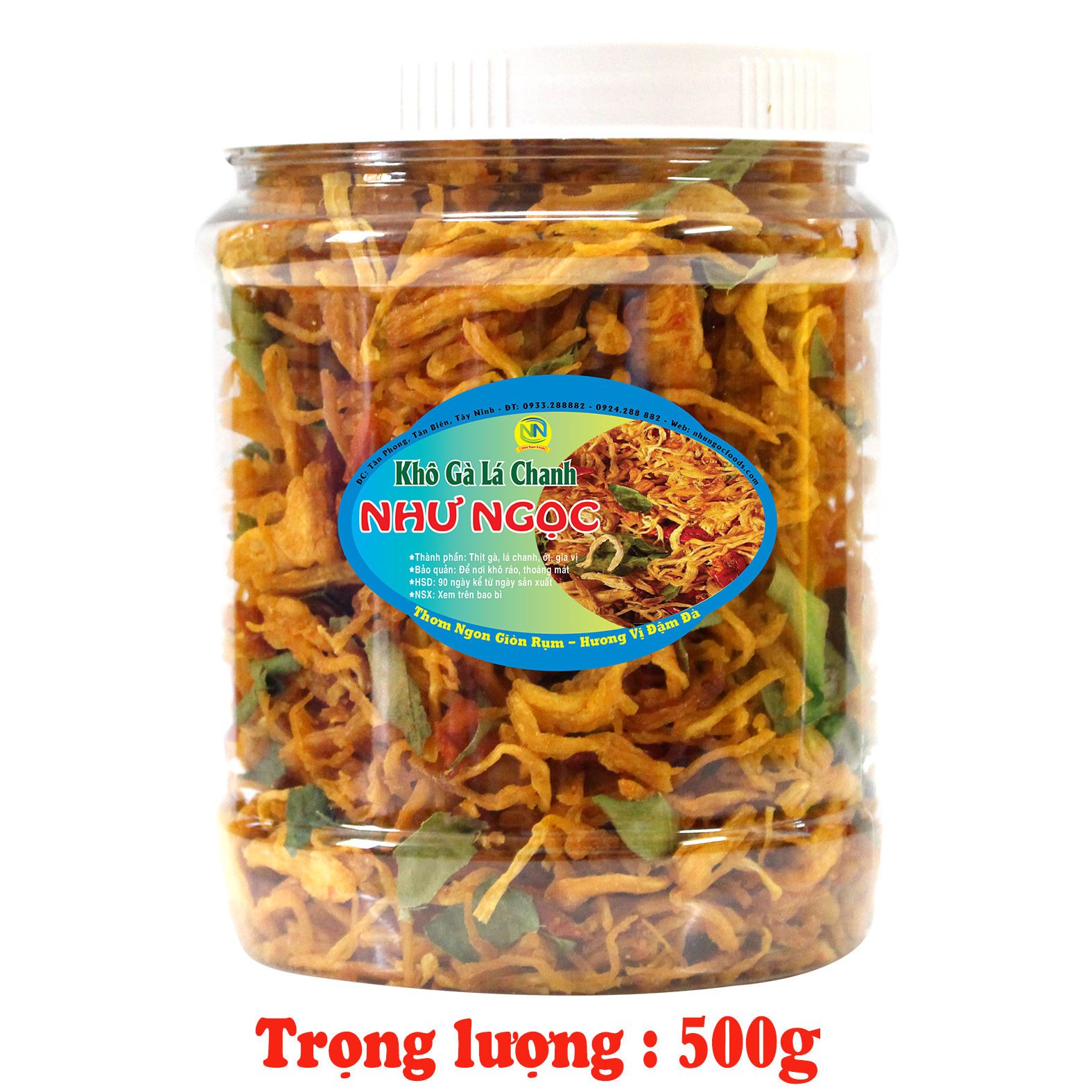 Khô Gà Lá Chanh Hủ_500g