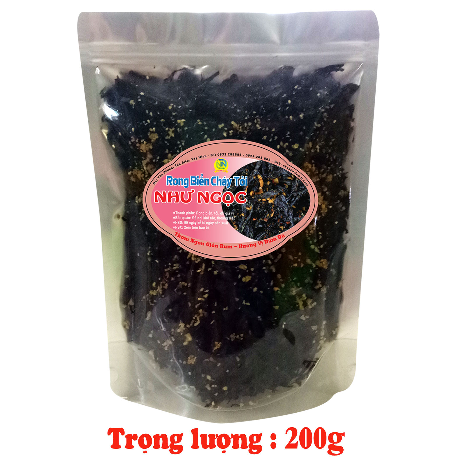 Rong Biển Cháy Tỏi Gói_200g