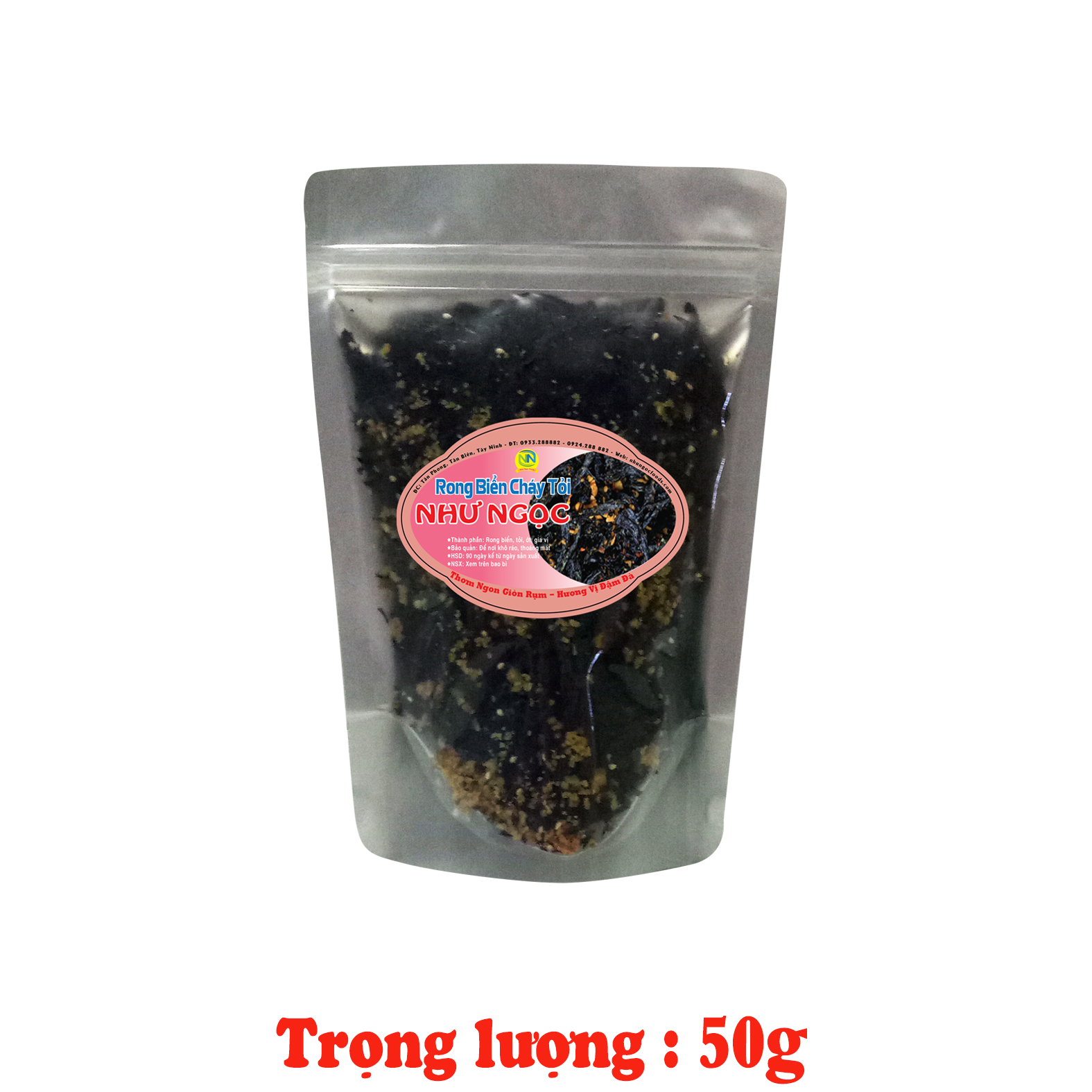 Rong Biển Cháy Tỏi Gói_50g