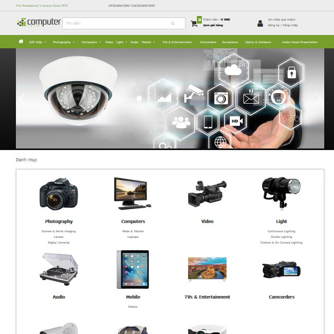 Website camera, an ninh