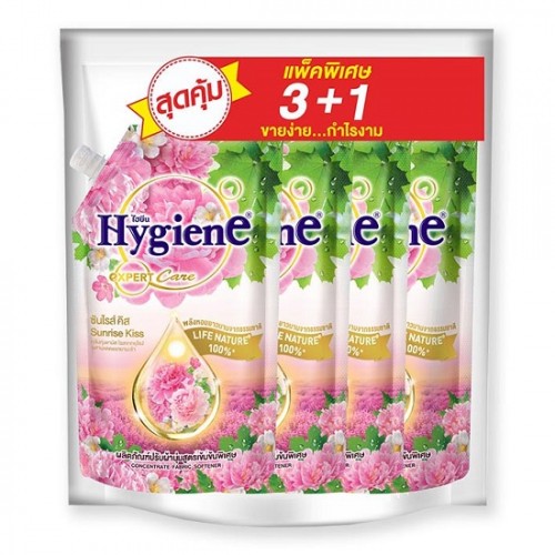 [Mua 3 Tặng 1] Nước Xả Vải Đậm Đặc Hygiene Expert Care Sunrise Kiss 1150ml Thái Lan